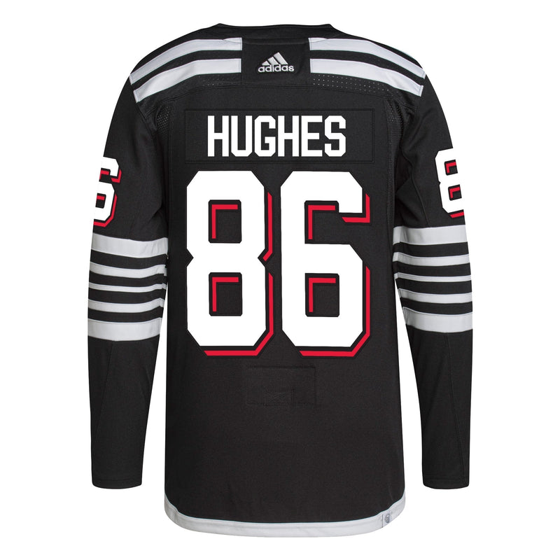 Jack Hughes New Jersey Devils adidas Alternate Primegreen Authentic Player Jersey - Black