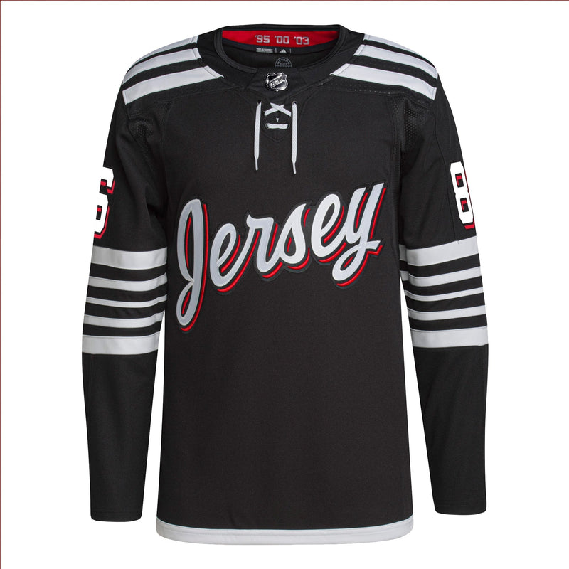 Jack Hughes New Jersey Devils adidas Alternate Primegreen Authentic Player Jersey - Black