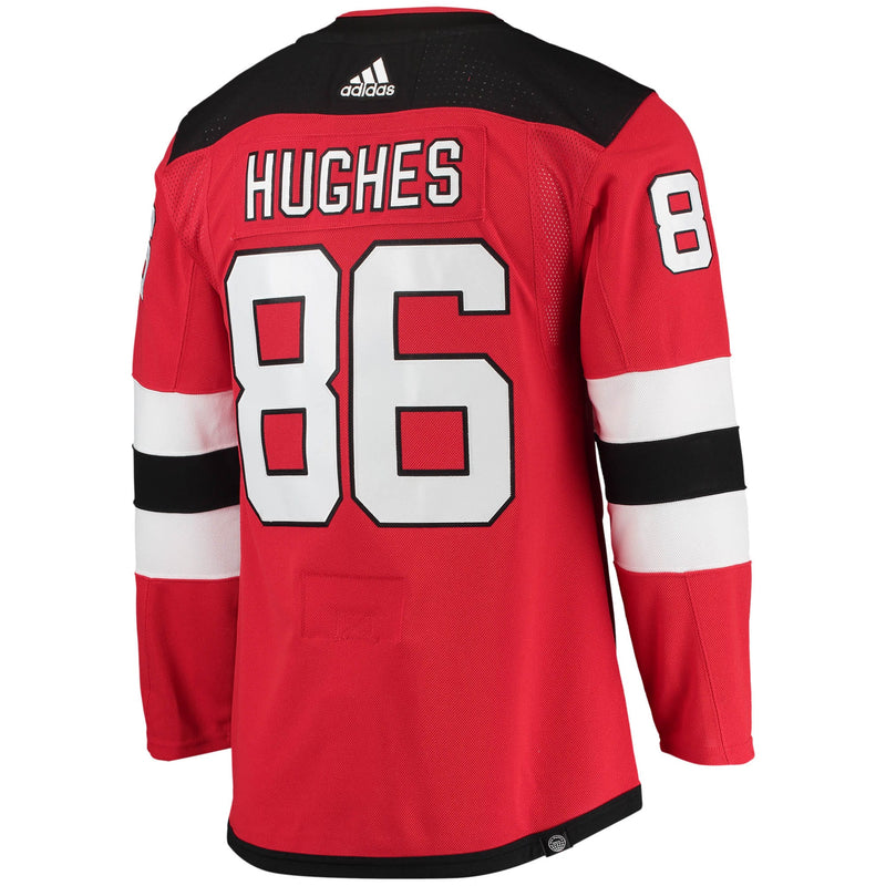 Jack Hughes New Jersey Devils adidas Home Primegreen Authentic Player Jersey - Red