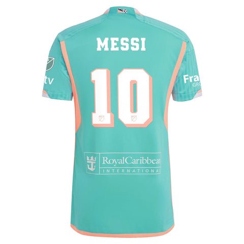 Lionel Messi Inter Miami CF adidas 2024 Archive Authentic Jersey - Aqua adidas