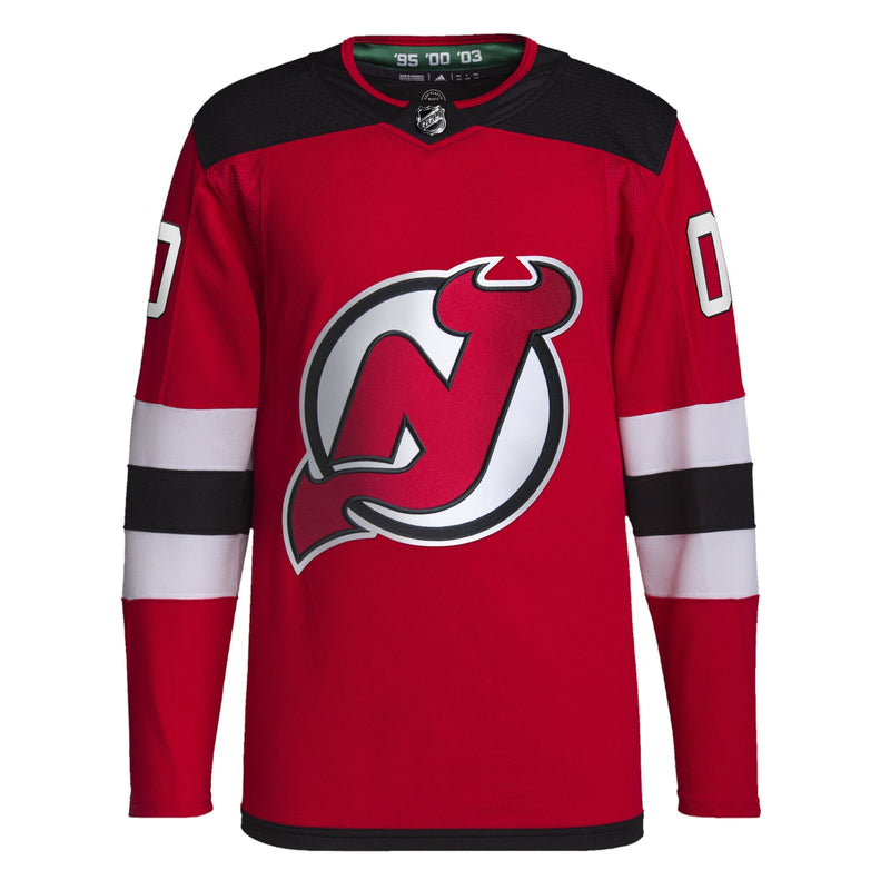 New Jersey Devils adidas  Home  Primegreen Authentic Custom Jersey - Red