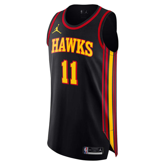 Trae Young Atlanta Hawks Jordan Brand Authentic Player Jersey - Statement Edition - Black Jordan Brand