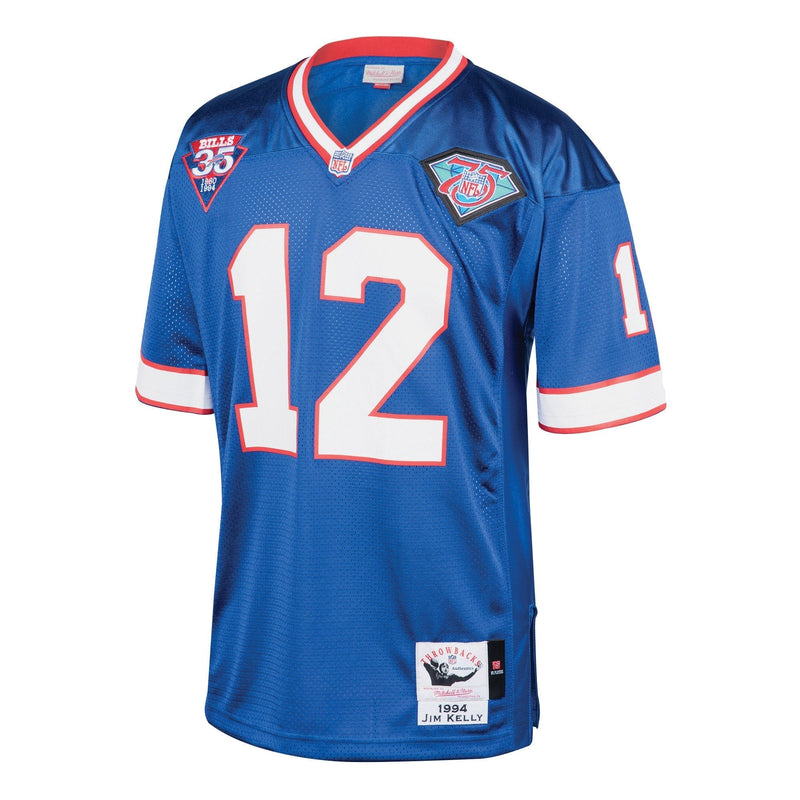 NFL Jim Kelly Buffalo Bills 1994 Mitchell & Ness Authentic Throwback Retired Player Jersey - Royal