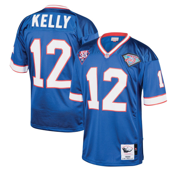 NFL Jim Kelly Buffalo Bills 1994 Mitchell & Ness Authentic Throwback Retired Player Jersey - Royal