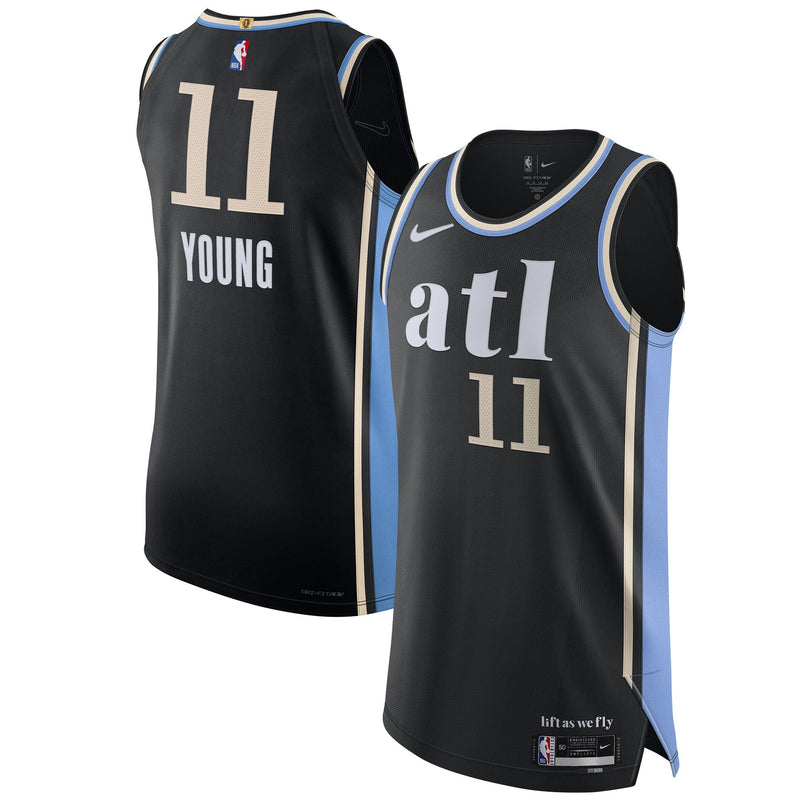 NBA Nike Trae Young Atlanta Hawks  Authentic Jersey - City Edition - Black