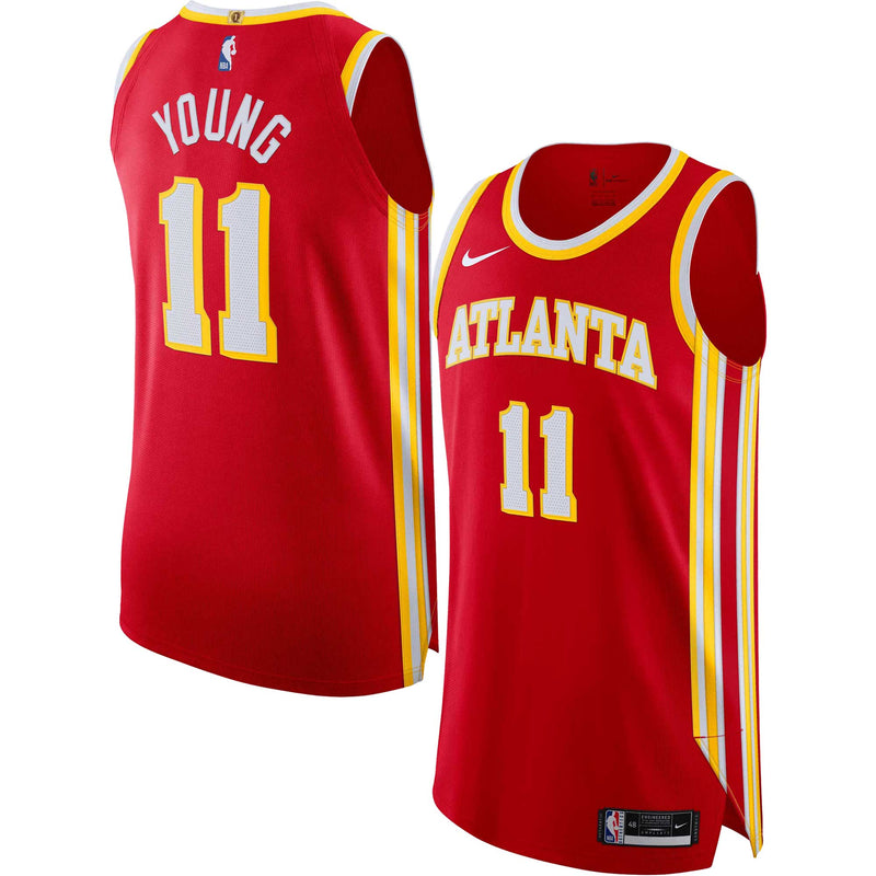 NBA Trae Young Atlanta Hawks Nike Authentic Jersey - Icon Edition - Red