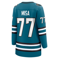 Fanatics Michael Misa San Jose Sharks Women's Breakaway Jersey