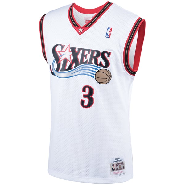 Mitchell & Ness Allen Iverson Philadelphia 76ers White Swingman Jersey