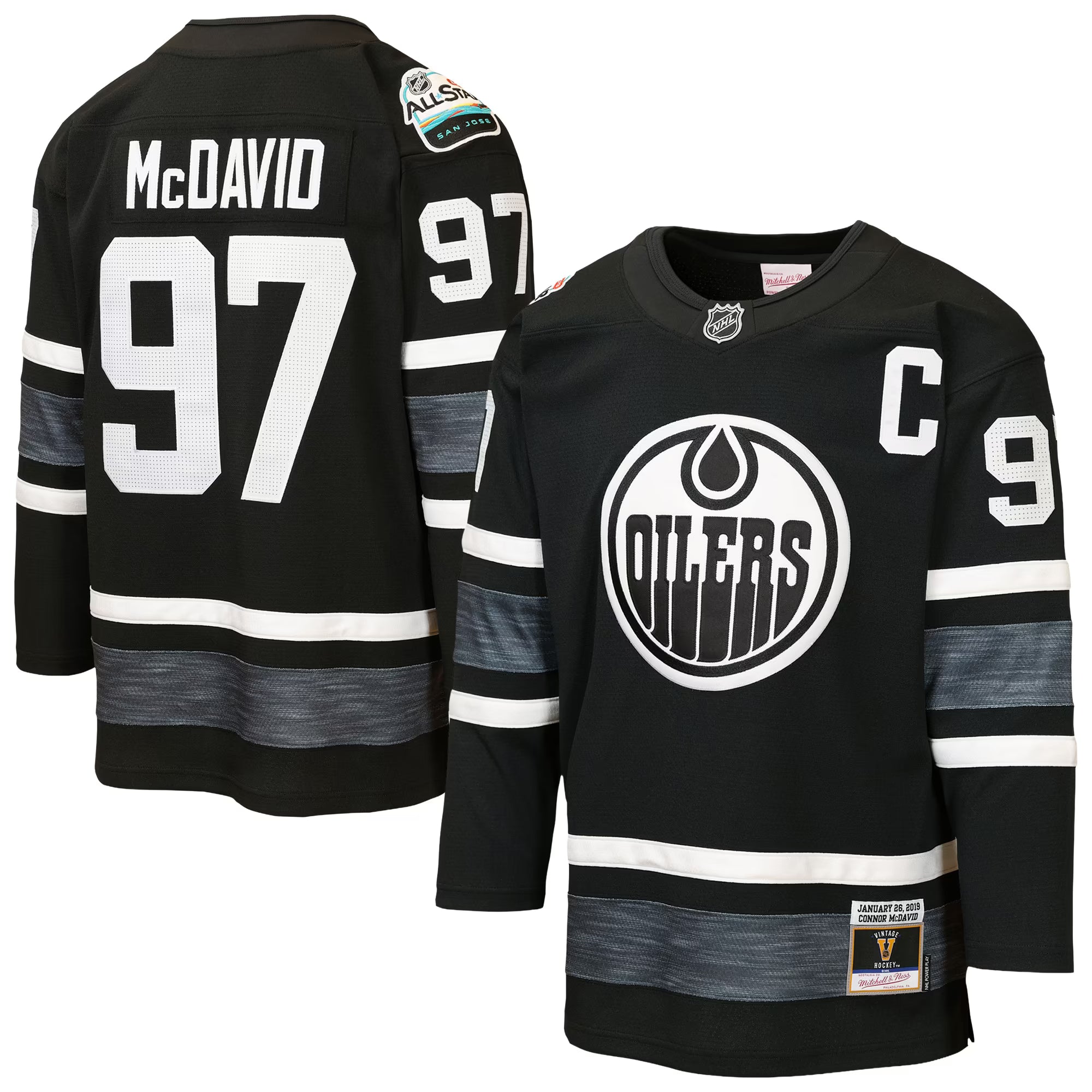 Mitchell & Ness Connor McDavid Edmonton Oilers Youth 2019 All-Star Game Jersey