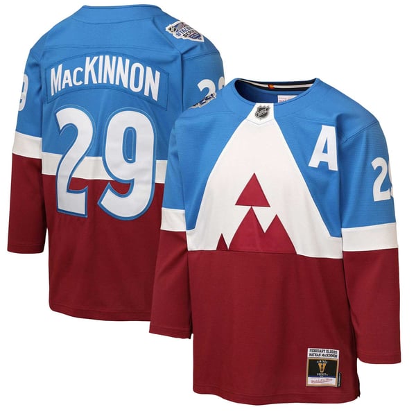 Mitchell & Ness Nathan MacKinnon Colorado Avalanche Youth Power Play Jersey