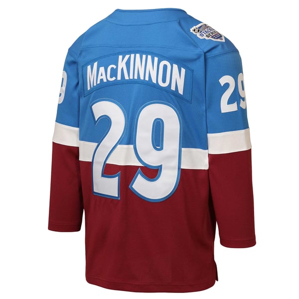 Mitchell & Ness Nathan MacKinnon Colorado Avalanche Youth Power Play Jersey