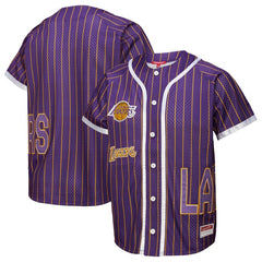 Mitchell & Ness x DANNIJO Los Angeles Lakers Women's Fashion Baseball Jersey