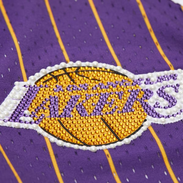 Mitchell & Ness x DANNIJO Los Angeles Lakers Women's Fashion Baseball Jersey