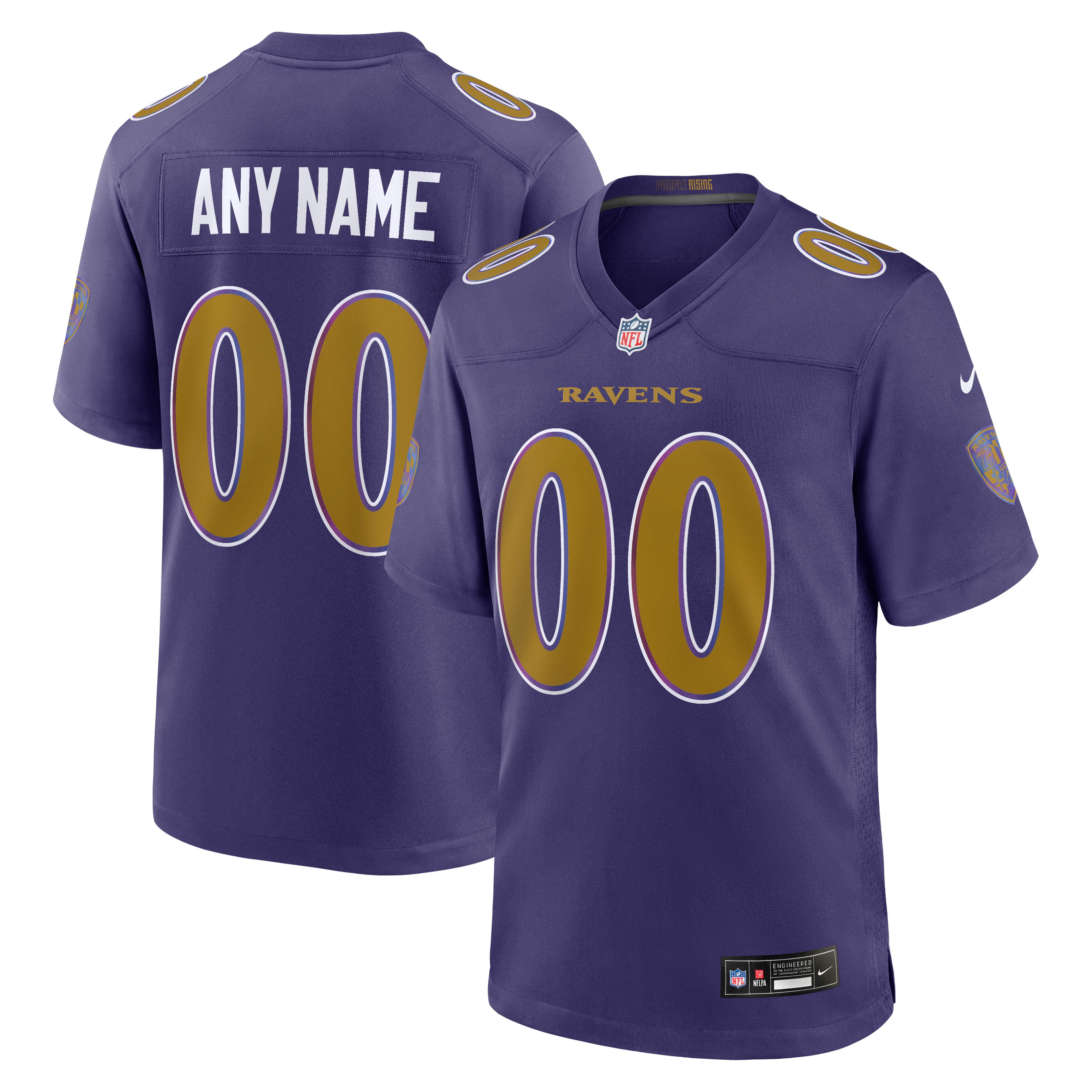 Nike Baltimore Ravens Alternate Custom Game Jersey