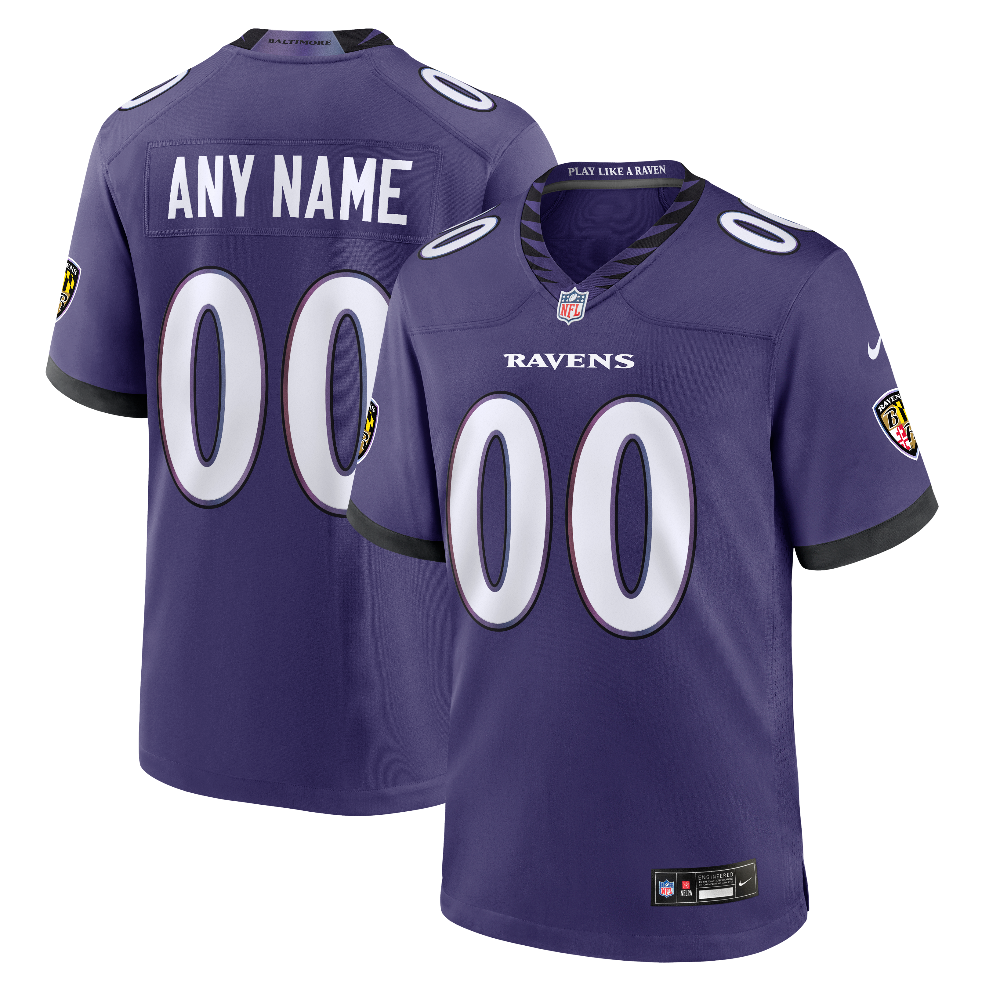 Nike Baltimore Ravens Custom Game Jersey