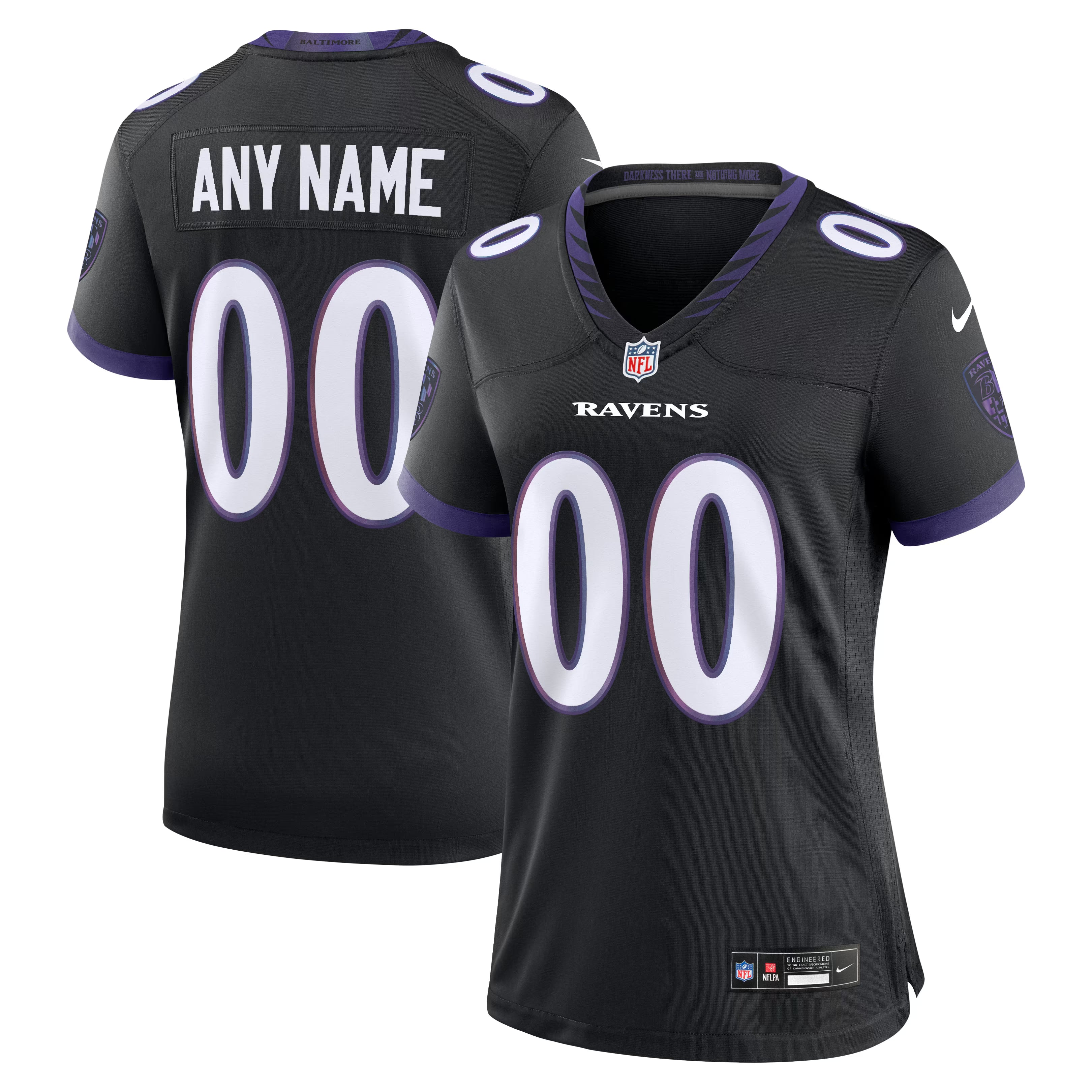 Nike Baltimore Ravens Women's Alternate Custom Game Jersey