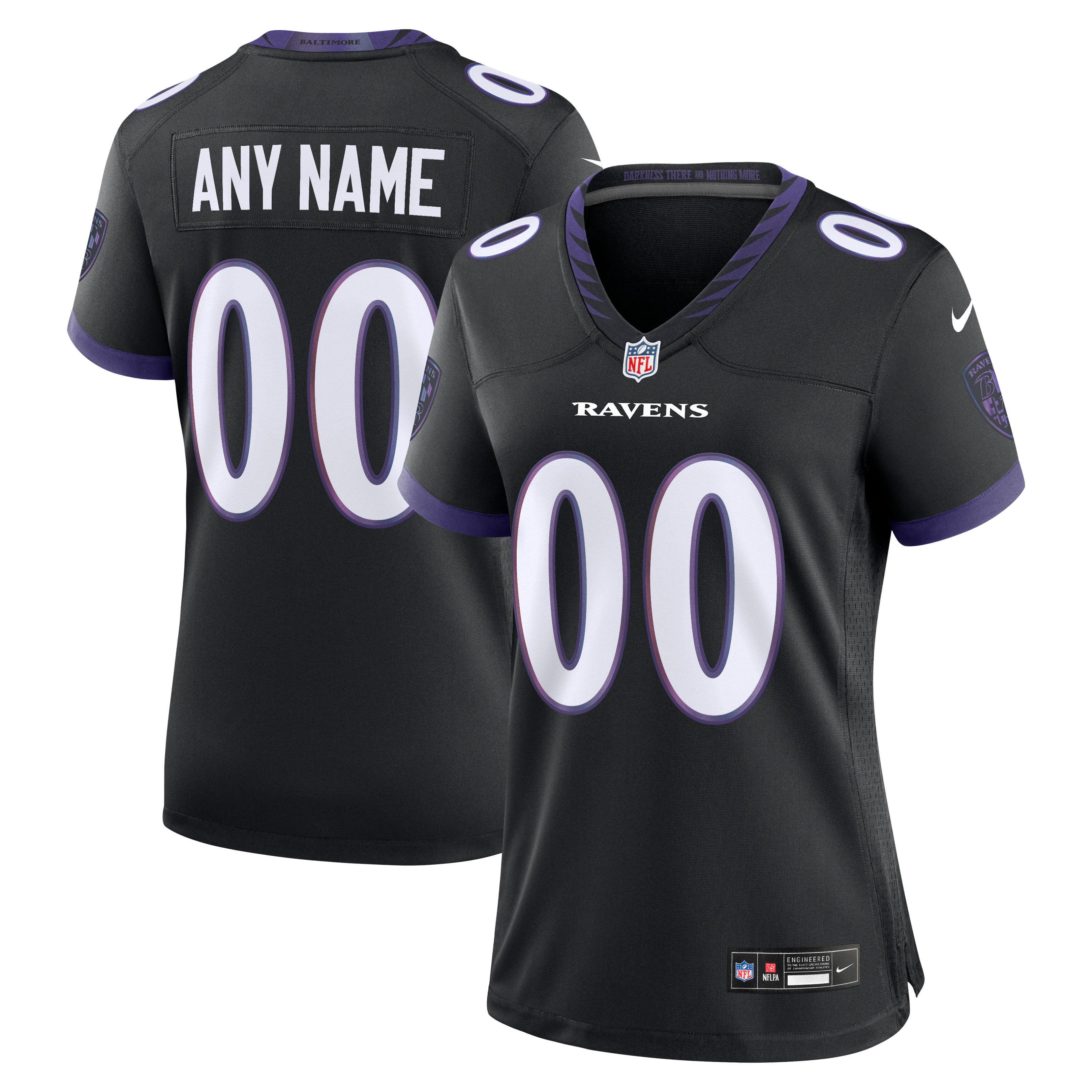 Nike Baltimore Ravens Women's Alternate Custom Game Jersey