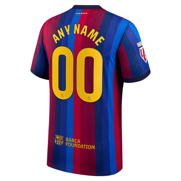 Nike Barcelona 2026/27 Home Match Authentic Custom Jersey