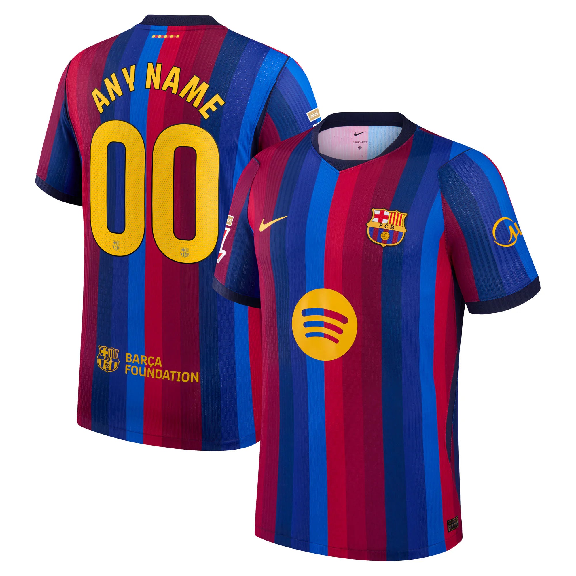 Nike Barcelona 2026/27 Home Match Authentic Custom Jersey