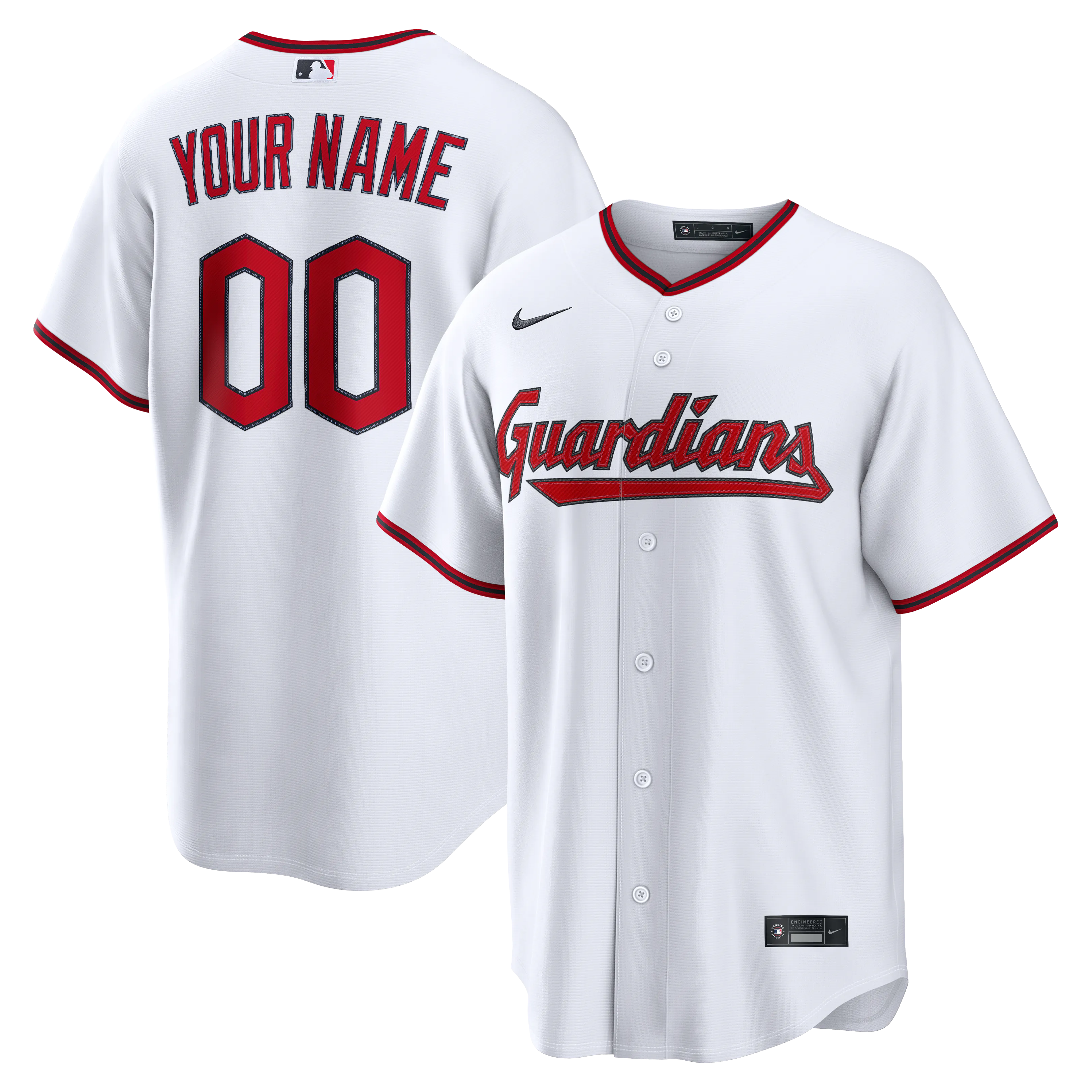 Nike Cleveland Guardians Home Replica Custom Jersey