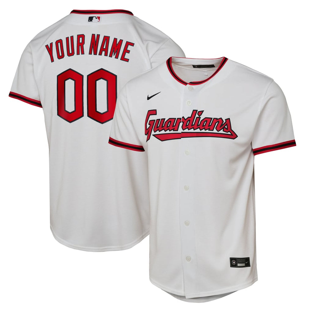 Nike Cleveland Guardians Youth Home Replica Custom Jersey