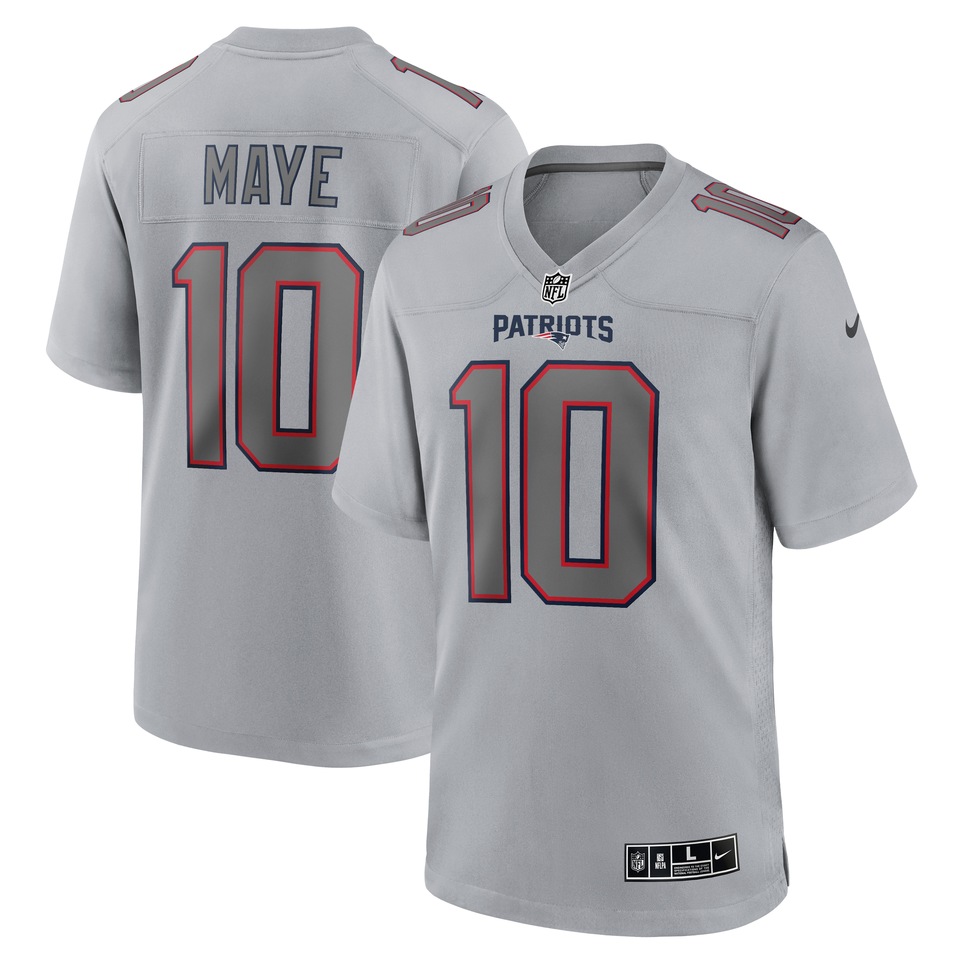 Nike Drake Maye New England Patriots Atmosphere Fashion Game Jersey