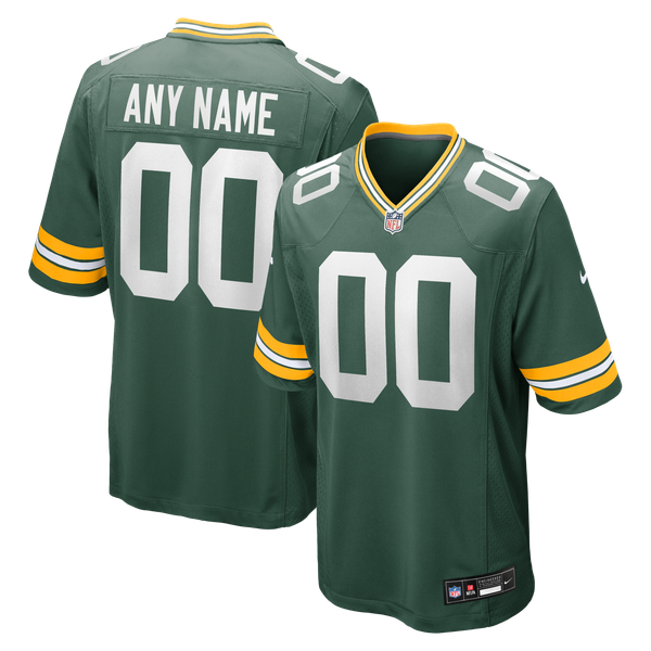 Nike Green Bay Packers Custom Game Jersey