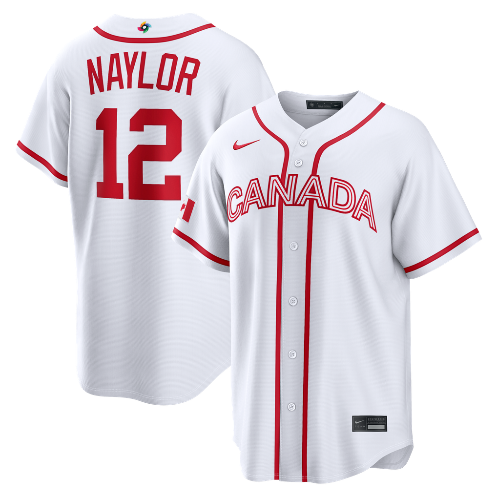 Nike Josh Naylor Canada Baseball 2026 World Baseball Classic Home Jersey