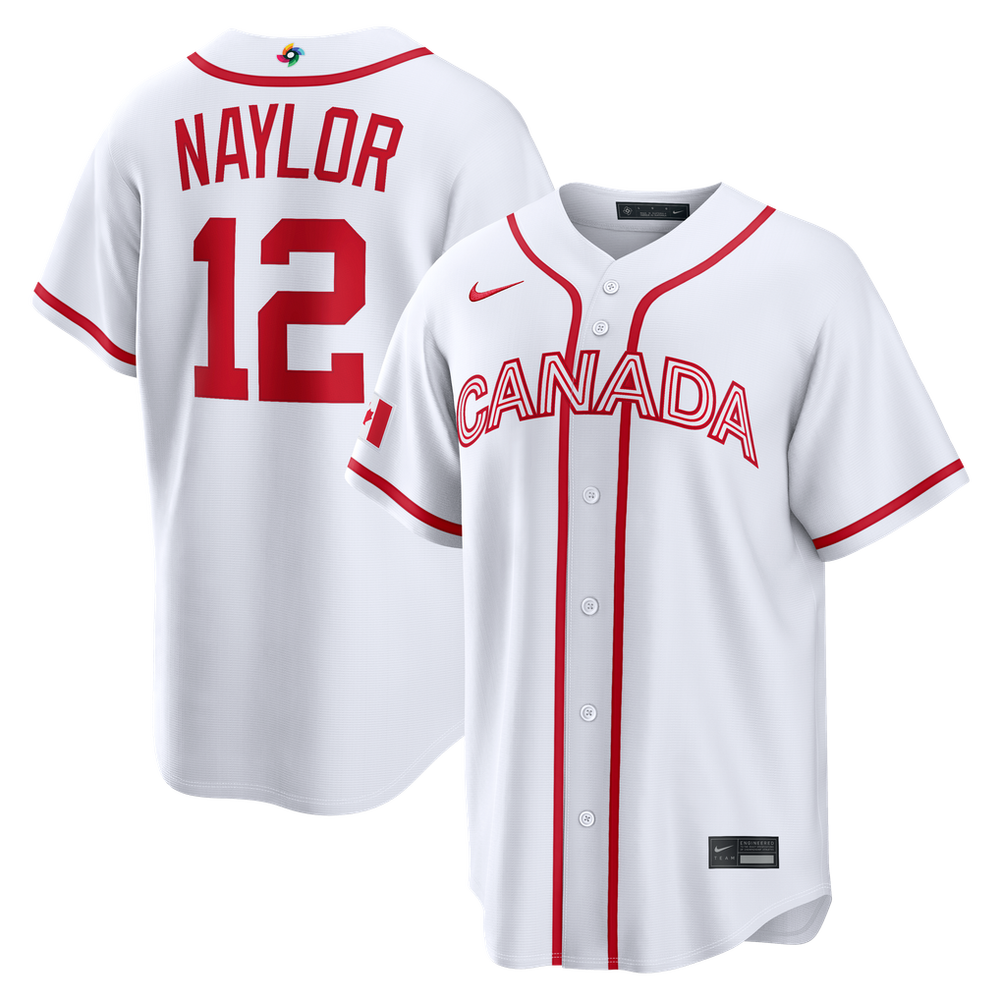 Nike Josh Naylor Canada Baseball 2026 World Baseball Classic Home Jersey