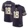 Nike Justin Jefferson Minnesota Vikings 2026 Rivalries Game Jersey Purple