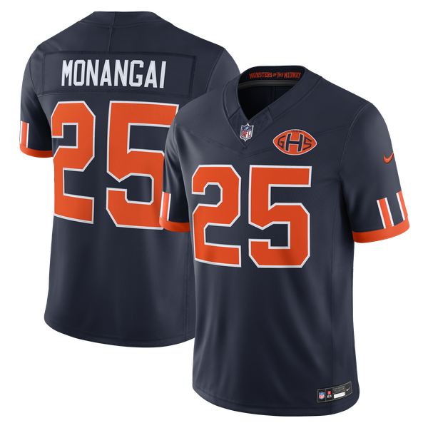 Nike Kyle Monangai Chicago Bears Rivalries Limited Jersey Navy