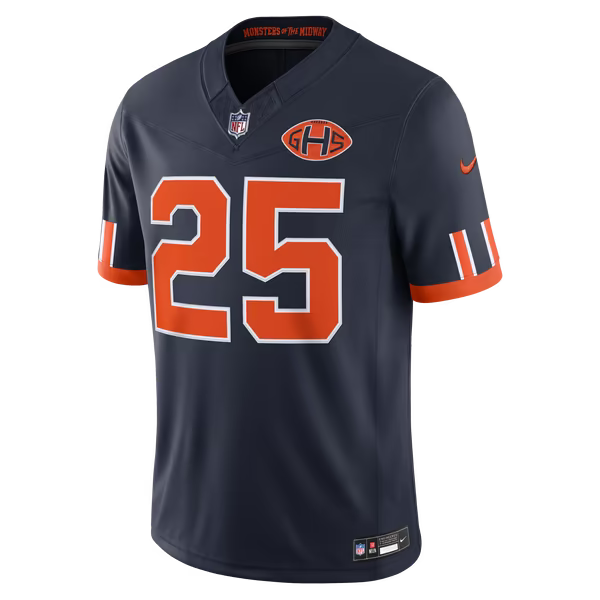 Nike Kyle Monangai Chicago Bears Rivalries Limited Jersey Navy