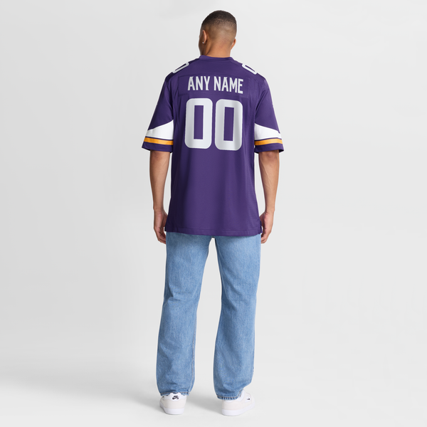Nike Minnesota Vikings Purple Custom Game Jersey
