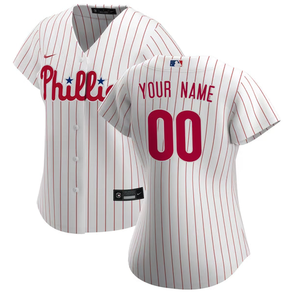 Nike Philadelphia Phillies Home Replica Custom Women's Jersey