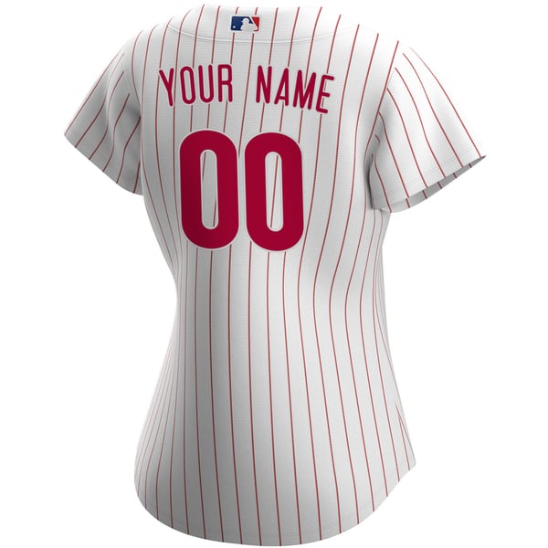 Nike Philadelphia Phillies Home Replica Custom Women's Jersey