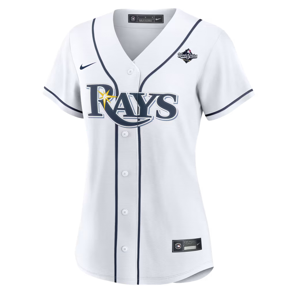 Nike Tampa Bay Rays 2026 World Series Patch Home Replica Custom Jersey
