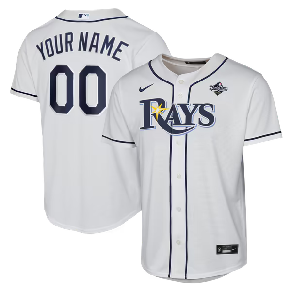 Nike Tampa Bay Rays 2026 World Series Youth Home Replica Custom Jersey