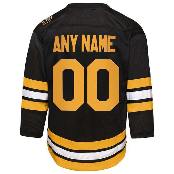 Outerstuff Boston Bruins Youth Home Custom Replica Jersey