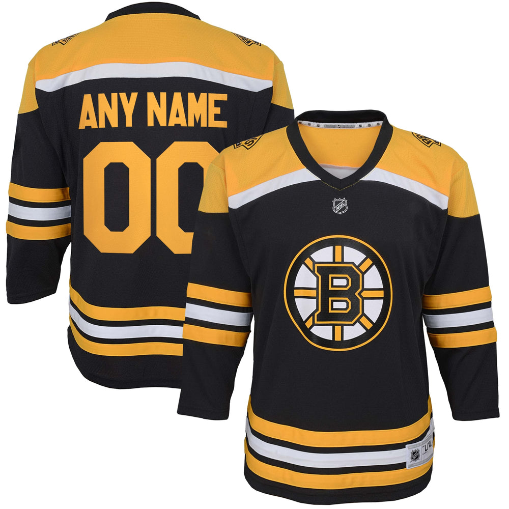 Outerstuff Boston Bruins Youth Home Replica Custom Jersey