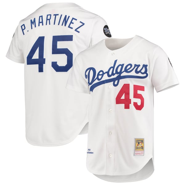 Pedro Martinez Los Angeles Dodgers Mitchell & Ness 1993 Cooperstown Collection Home Authentic Jersey