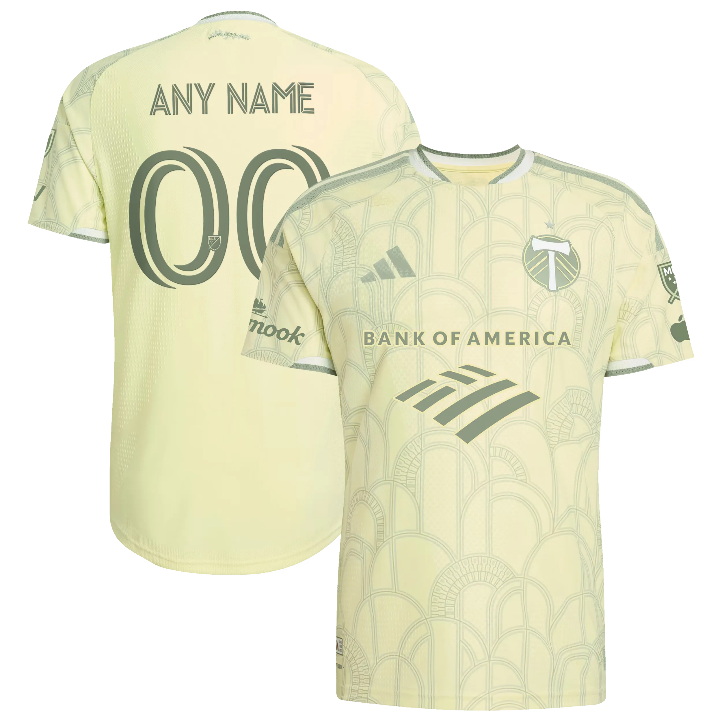 Portland Timbers Yellow Civic Stadium Kit Custom Jersey