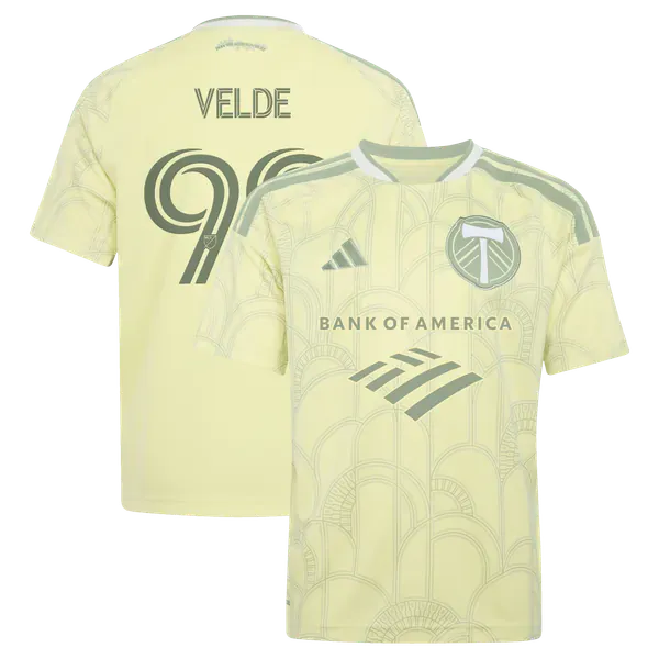 Portland Timbers Yellow Youth Jersey (Kristoffer Velde)