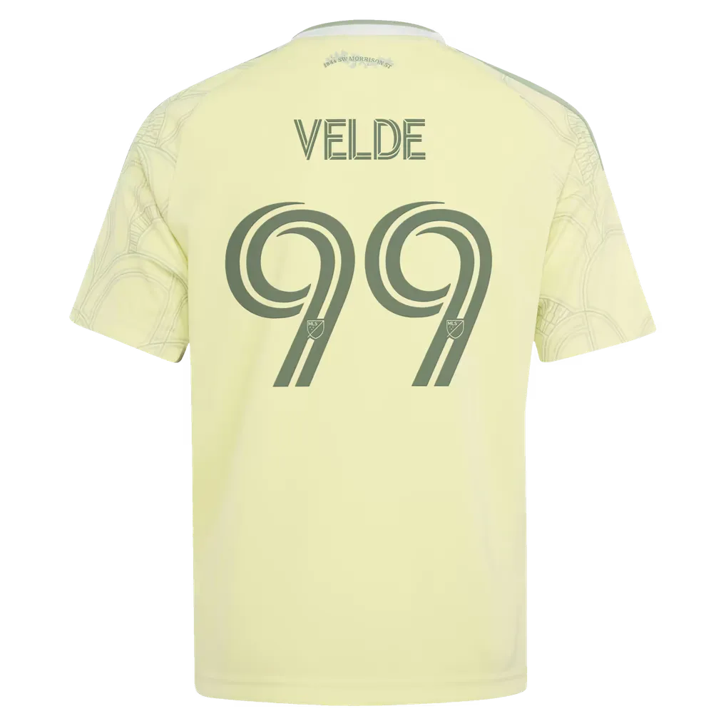 Portland Timbers Yellow Youth Jersey (Kristoffer Velde)