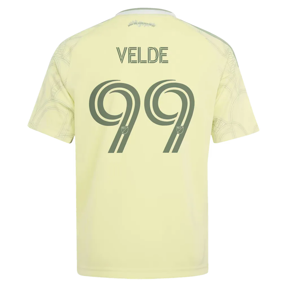 Portland Timbers Yellow Youth Jersey (Kristoffer Velde)