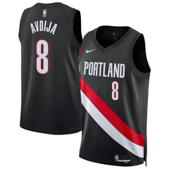 Portland Trail Blazers Black Icon Edition Swingman Jersey (Deni Avdija)