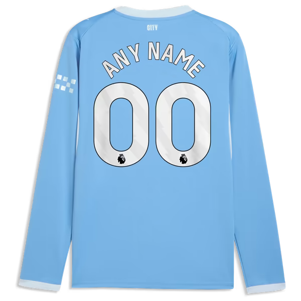 Puma Manchester City 2026/27 Home Replica Long Sleeve Custom Jersey