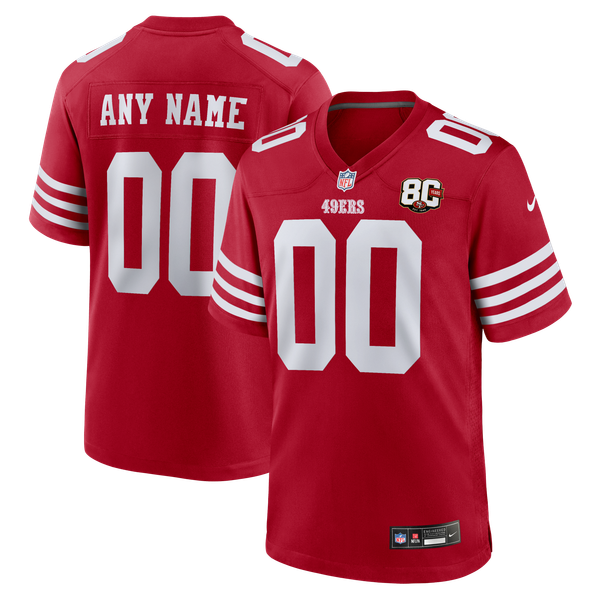 Nike San Francisco 49ers 80th Anniversary Custom Game Jersey