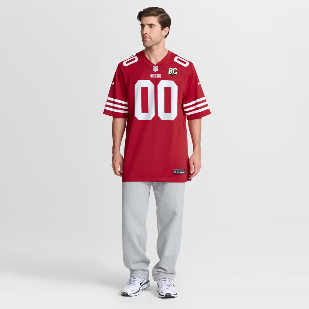 Nike San Francisco 49ers 80th Anniversary Custom Game Jersey