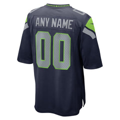 Nike Seattle Seahawks Custom Game Jersey