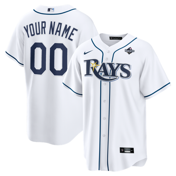 Nike Tampa Bay Rays 2026 World Series Patch Home Replica Custom Jersey